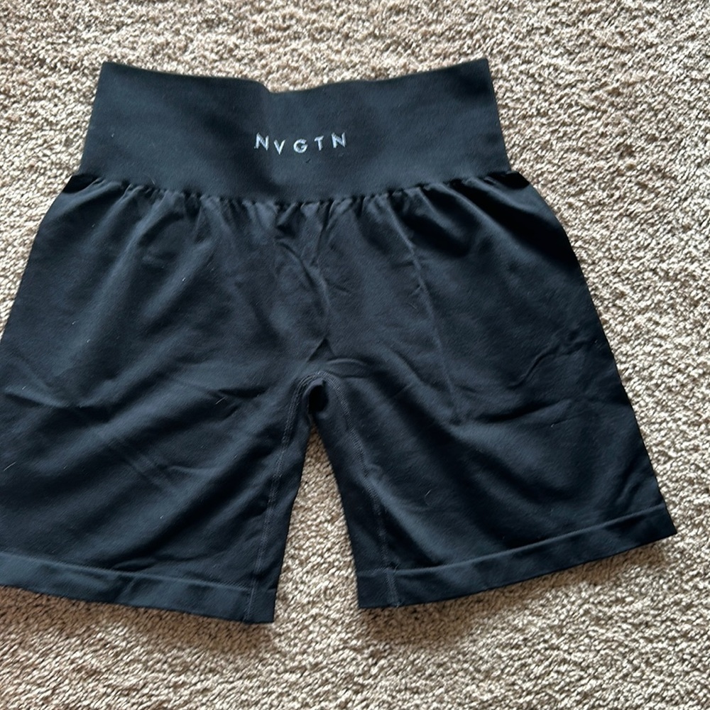 NVGTN black seamless biker shorts
